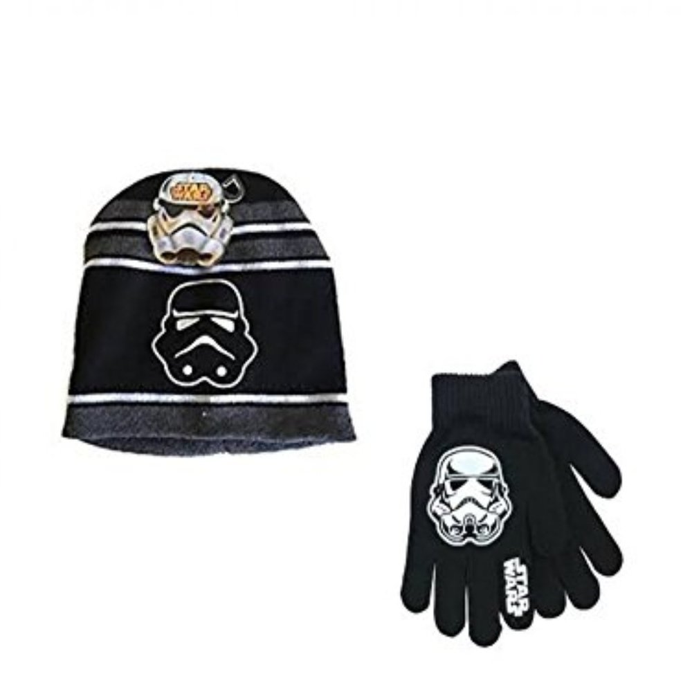 Star Wars Stromtrooper Knit Hat and Gloves Set